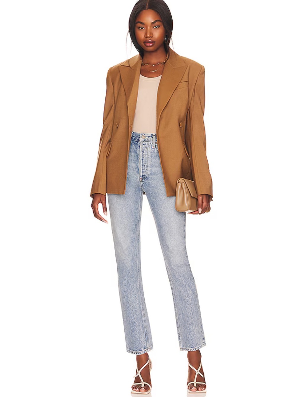AGOLDE Riley High Rise Straight Cropped Fray Hem Jeans A056B-811 Renewal 26